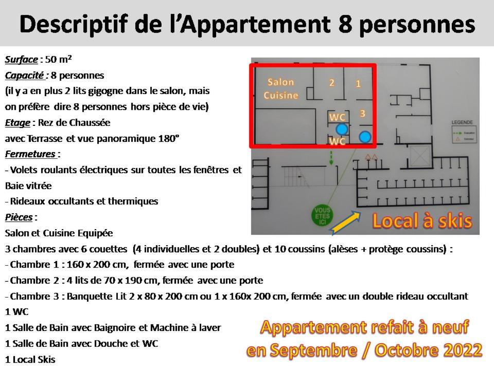 Appartement 8-10 Personnes Superdevoluy Hautes Alpes Rez De Chaussee Vue Panoramique 3 Chambres Le Devoluy Exterior photo